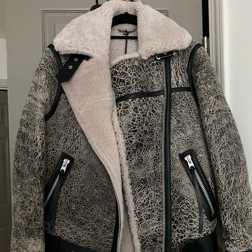 AllSaints Rei Shearling Jacket